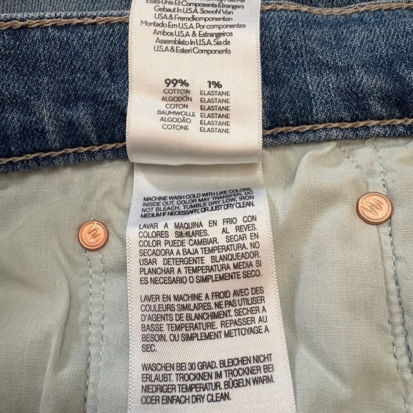 MOTHER The Ditcher Zip Crop Straight Leg Jean Boogie Down Size 30 New With Tags - Picture 13 of 16